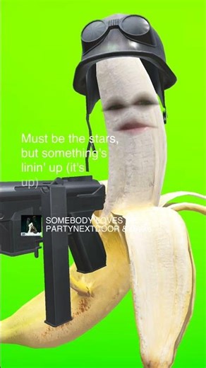 Who gave the banana a gun? ￼