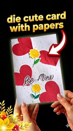 diy cute card with papers #viral #diy #trending #mom#love #card#paper#craft #easy #gift