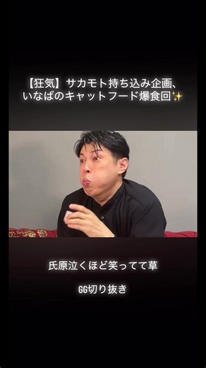 爆笑！サカモトのキャットフード爆食動画