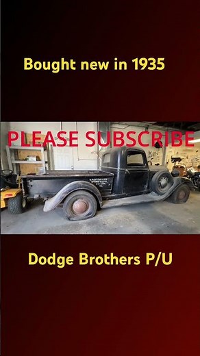 3rd GENERATION OWNED 1935 DODGE BROTHERS P/U TRUCK, WHAT A "COOL STORY"!