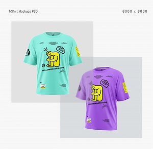 Men's Oversize T-Shirt Mockup