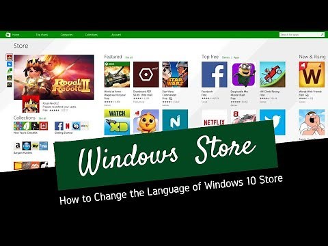 change language of windows store 10