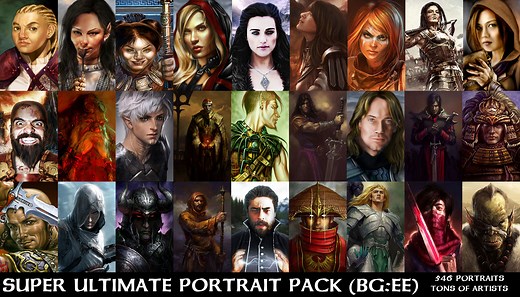 Super Ultimate Portrait Pack - BG:EE addon - Baldur's Gate: Enhanced Edition