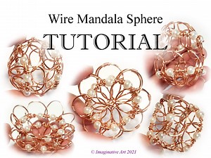 Wire Mandala Sphere Tutorial - Instant Download - Sensory 3D Fidget Sphere - Statement Jewelry - Etsy