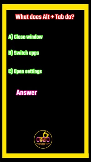 Alt + Tab does THIS 😲 | Windows Shortcut #alttab #keyboardshortcuts #computertips #shorts