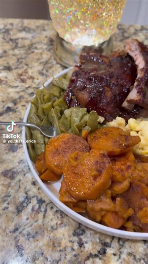 Soul food Sunday ribs?! Yeah this that WEEKEND CLASSIC 😮‍🔥🍖🔥 Slow-cooked, fall-off-the-bone ribs… smothered in that rich, sticky BBQ sauce 🤤💯 That smoky, saucy flavor with every bite?! yeah, it’s OVER with 😤 Paired with mac & cheese, greens, or baked beans… yeah, this a FULL Sunday plate 🔥 This the kind of meal you sit down and really enjoy 👀 You going sweet BBQ or spicy? 👇🔥 #SundayRibs #SoulFoodVibes #BBQEats #ComfortFood #FoodTok
