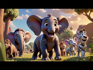 Stomp Your Feet with Elephant Song | Fun Action Rhyme for Kids | Dance and Learn