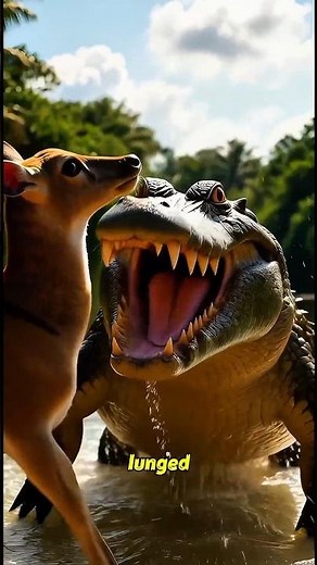 Crocodile Attack Failed! Snake Became the Hero 🐊🔥