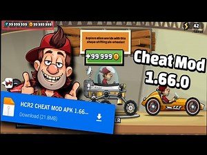 Hill Climb Racing 2 Cheat Mod apk 1.66.0 | Unlimited coins and gems | HCR2 mod menu apk download