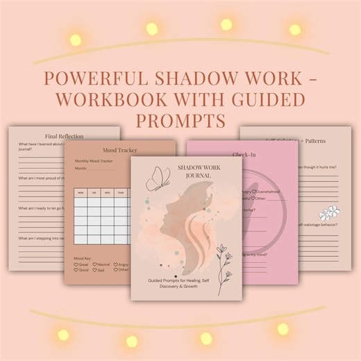 Shadow Work Journal Printable PDF Digital Download With Guided Healing Prompts and Reflection Pages - Etsy