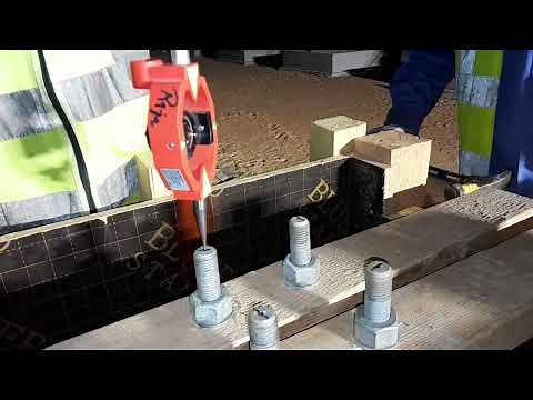 how to anchor bolt work leveling and stake out