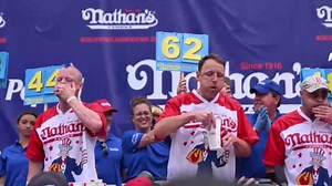 Joey Chestnut wins record 16th Nathan’s Hot Dog Eating Contest