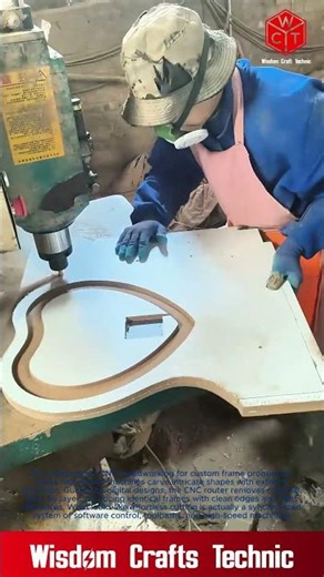 Oddly Satisfying CNC Precision: Industrial CNC Woodworking: High-Speed Custom Frame Production