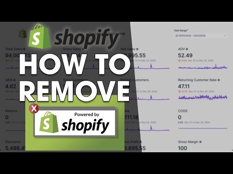 How To Remove "Powered By Shopify" From Footer of Shopify Store