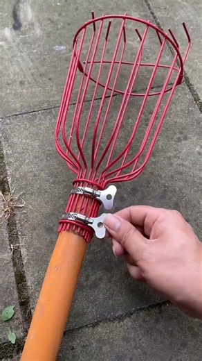 ​🍎🧺 Smart Metal Fruit Picker Basket | High-Reach Tree Harvesting Tool Hack