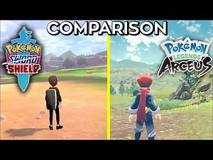 Pokemon Legends VS Pokemon Sword & Shield Graphics Comparison