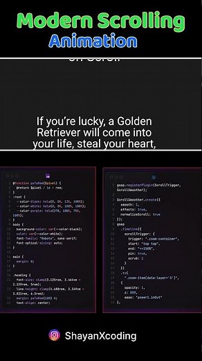 🔥 Modern Parallax Scroll Effect (GSAP + HTML, CSS, JS) | #coding #shayanxcoding #gsapanimation