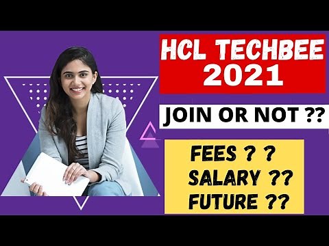 Hcl techbee early career program 2021 review | Hcl techbee fee structure | Future in Hcl techbee |