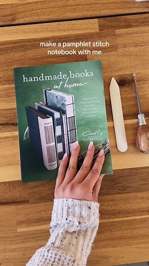 I tried the first bookbinding project in “Handmade Books at Home” by Chanel Ly of @bittermelonbindery and it turned out so cute! I’m obsessed. As a journaler/crafter/notebook-obsessed-person, getting into bookbinding felt like such a natural progression. I’m a recovering perfectionist so I decided to rip the paper down with a ruler to create a deckled edge instead of obsessing over straight cuts with a ruler and blade. And you best believe I saved all of those itty bitty paper scraps for collagi