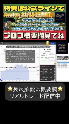 大人気のCOMBO機能が最高 #shorts #theoption #投資 #トレード記録 #ザオプション #avalonsystem