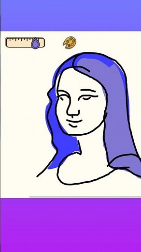 Trying drawing tutorial app on mobile phone🖌️🎨 #shorts #drawing