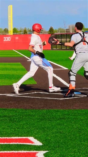 #23 hits a triple helping Goshen get out to a three run lead at the bottom of the first.
