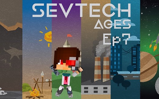 我的世界《SevTech: Ages 赛文科技多人模组生存Ep7 终于有矿啦》Minecraft 安逸菌解说