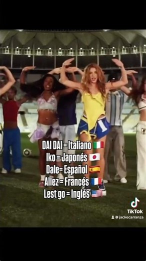 Dai Dai en su estribillo dice la expresión dale! Vamos! En 5 idiomas? Vos lo sabías? 🤔 #shakira