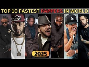 TOP 10 FASTEST RAPPERS IN THE WORLD | fastest rappers of all time | top 10 best rappers