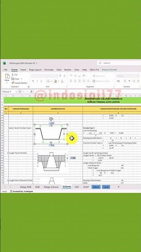 Automatic RAB Calculation for a 1-Story House