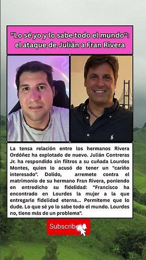 La GUERRA de los RIVERA: Julián Contreras desvela secretos familiares