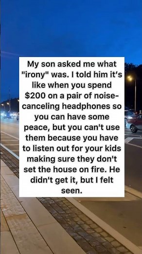 🎬 Defining Irony for Kids 🎧 #dadjokes #funny #shorts