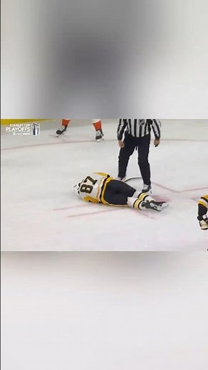 CROSBY WENT DOWN LIKE HE GOT SHOT!💀