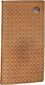 HOOEY Leather Men’s Western Rodeo Wallet (Basketweave - Brown)