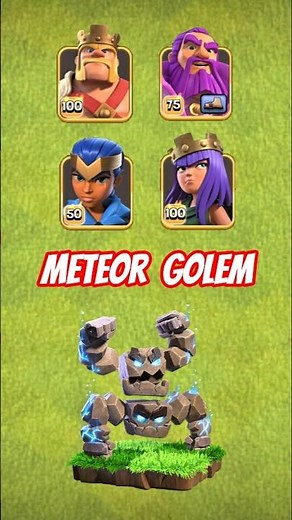 Meteor Golem vs MAX HEROES!