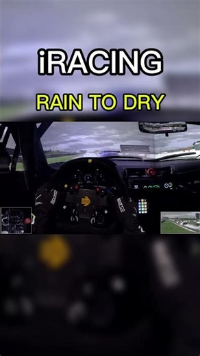 iRacing Weather trasnition from WET to DRY LINE