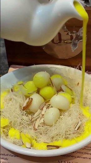 #food #milk #travel Birds Nest Desert@ Ouvra Telugu Kitchen hyd
