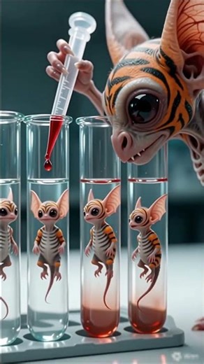 Lab Creatures: Alien Hybrid Reacts Mysteriously #usa #ai