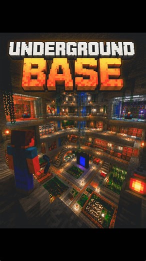 The Ultimate Underground Base in Minecraft 🏡#minecraft #house