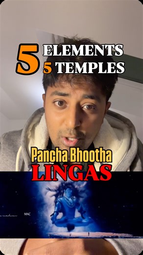 Researcher DRAGON on Instagram: "The five Shiva temples known as the Pancha Bhoota Sthalas represent the five fundamental domains of nature: fire, air, water, earth, and space. These elements parallel the core frameworks of modern science: thermodynamics, fluid mechanics, biology, solid-state physics, and quantum vacuum theory. Arunachalam symbolizes Agni, the first spark of creation similar to the early heat–plasma stage after the Big Bang. Kalahasti maps to movement and vibration; Trichy reson