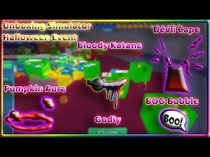 NEW HALLOWEEN EVENT 2022!?? | UNBOXED GODLY BLOODY KATANA + MORE | Unboxing Simulator