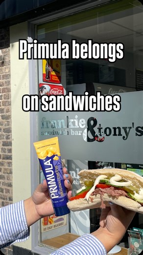 Squeeze on sarnies? Always. Squeeze on a Frankie & Tony’s sarnie? 100% YES. 🧀🙌 We stopped by Frankie & Tony’s near @northumbriauni to put our iconic Primula Cheese to the test - and let’s just say... it belongs. 👌 Piled into an Italian ciabatta with pastrami, butter, lettuce, pickles, cucumbers, and tomatoes - this sandwich hit new levels of cheesy goodness 🤤 Primula: the ultimate lunchtime upgrade. Where should we squeeze next? #PrimulaBelongs #CheeseYouCanSqueeze #FrankieAndTonys #Lunchtim