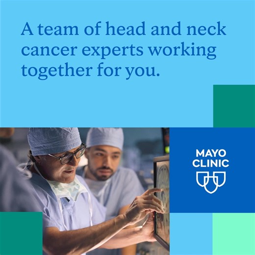At Mayo Clinic, you have access to clinical trials and a team of head and neck cancer experts from multiple specialties, all focused on you. | Mayo Clinic