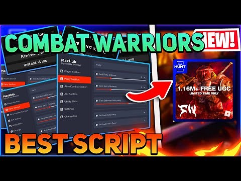 Combat Warriors Script GUI (Auto Parry, Auto Obby, Kill Aura,AND MORE) *PASTEBIN*