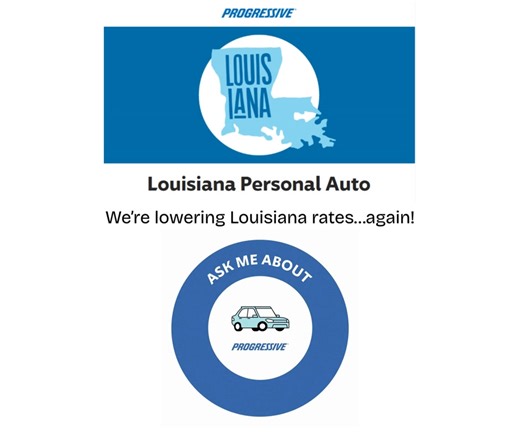 Hey Louisiana drivers 👋 Lower auto rates are rolling in with Progressive! Give us a call today 985-643-1158 📞 | Southern Ambit Insurance