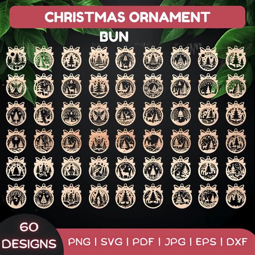 Christmas Balls SVG Bundle, Christmas Ornaments Svg Bundle, Laser Cut Files Glowforge Svg, Winter Ornament Svg Bundle, Christmas Scene Svg - Etsy