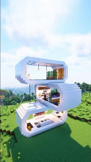 Minecraft: 3-Layer Modern House Timelapse Tutorial - Full Video on Building.made.simple
