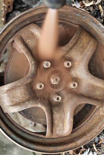 Rust Vanishes with Sandblasting: A Satisfying Transformation