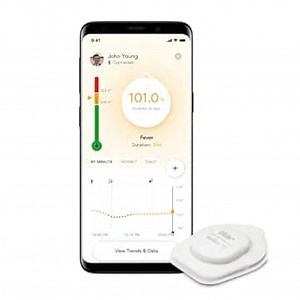 Masimo Radius T°™ Wearable Digital Thermometer, Continuous Monitoring of Fever 24x7, Medical Grade Accuracy, 3 Temperature Sensors, Water-Resistant, Free Smart App Alerts on Android/iOS