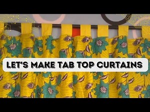 How to make tab-top curtains
